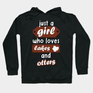 Otter girls women pond giant otters children animal Hoodie